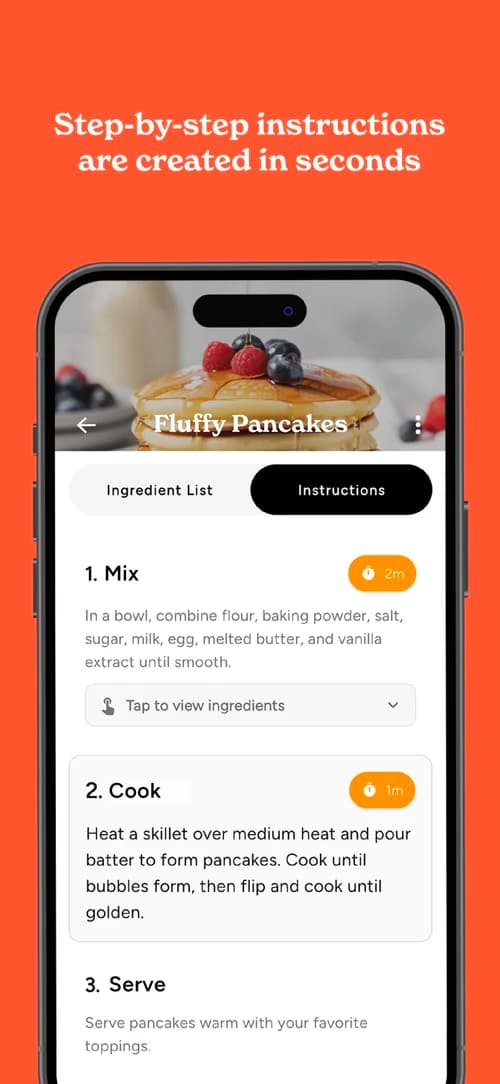 Step-by-step instructions